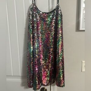 H&M Multicolor Sequin Maxi Dress